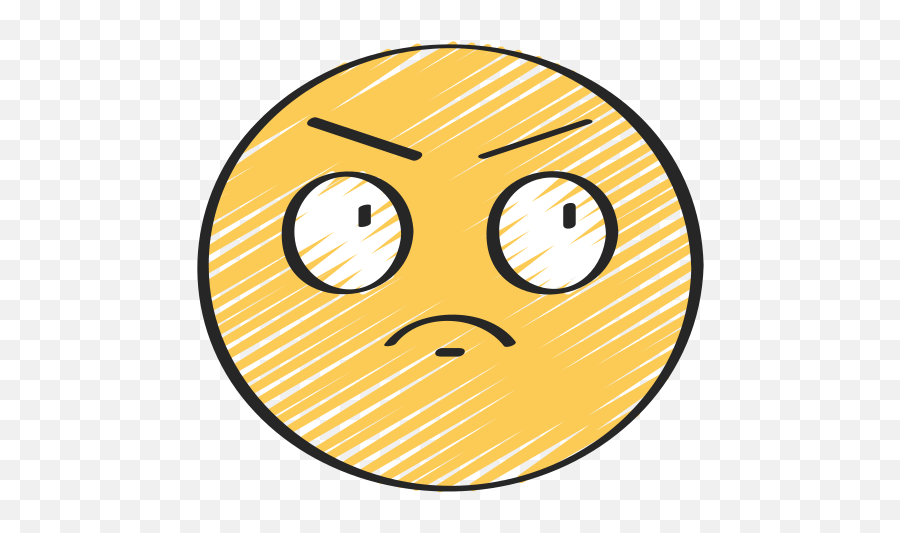 Annoyed - Free Smileys Icons Circle Emoji,Rocket And Microscope Emoji