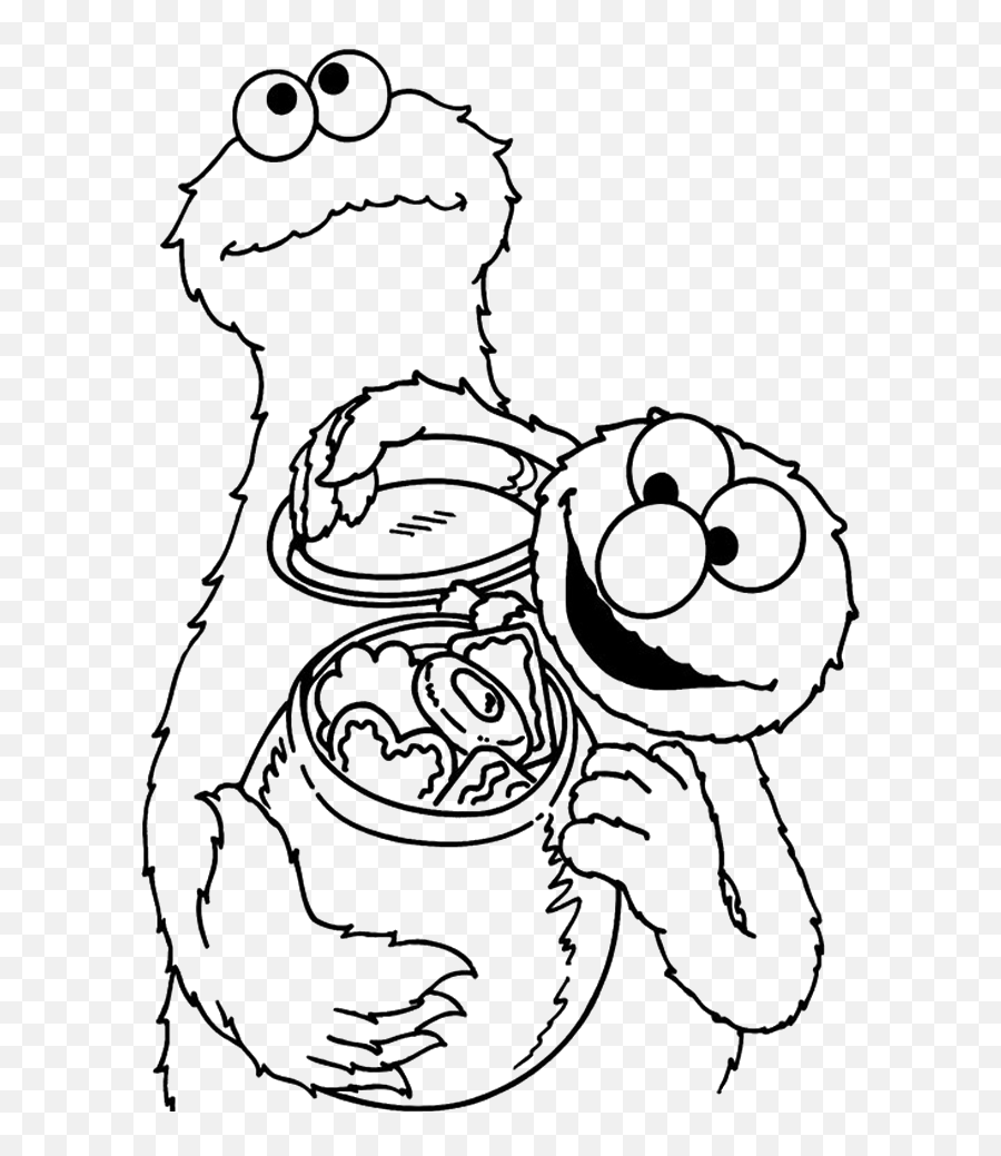 Elmo Coloring Pages U20 Books   20 Free And Printable Cookie ...