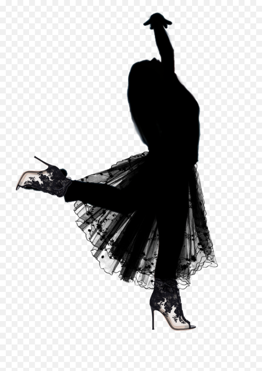 Silouette Girl Girlsilhouette Dancer - Silhouette Emoji,Dancing Girl Emoji Costume