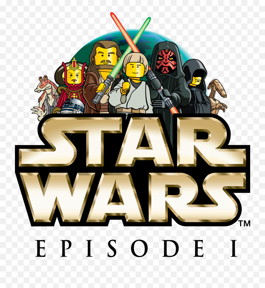 Lego Star Wars Episode 1 Logo Clipart - Star Wars Emoji,Star Wars Text Emoji