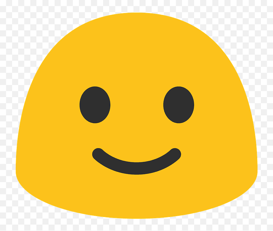 Slightly Smiling Face Emoji Clipart Free Download - Smiley Face Android Emoji,Sweating Laughing Emoji