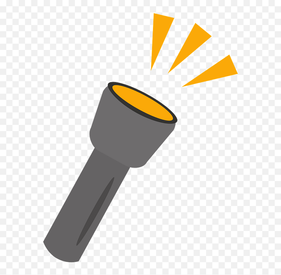 Flashlight Electric Torch Clipart - Clip Art Of A Torch Emoji,Torch Emoji