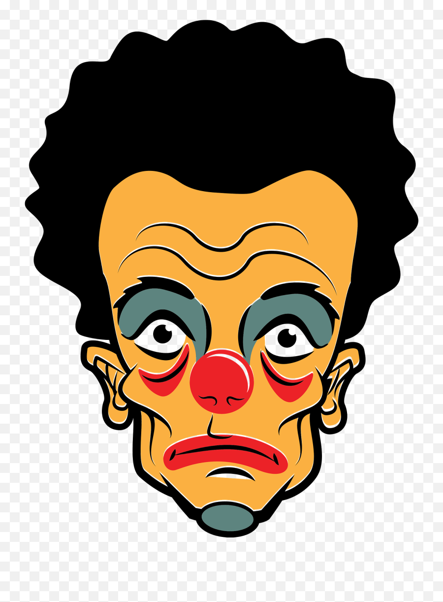 Clown Face Clipart Free Download Transparent Png Creazilla - Gambar Art Wajah Emoji,Clown Emoji Transparent