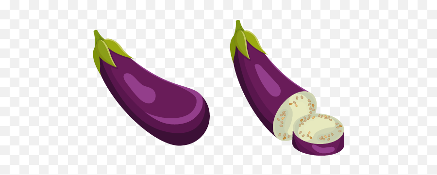 Eggplant Cursor - Superfood Emoji,Purple Vegetable Emoji