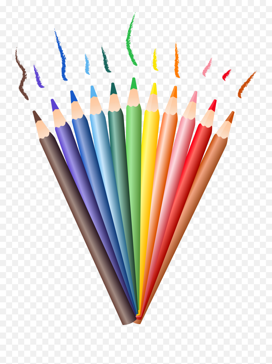Pencil Transparent Clipart - Clipart Color Pencil Png Emoji,Emoji Pencils