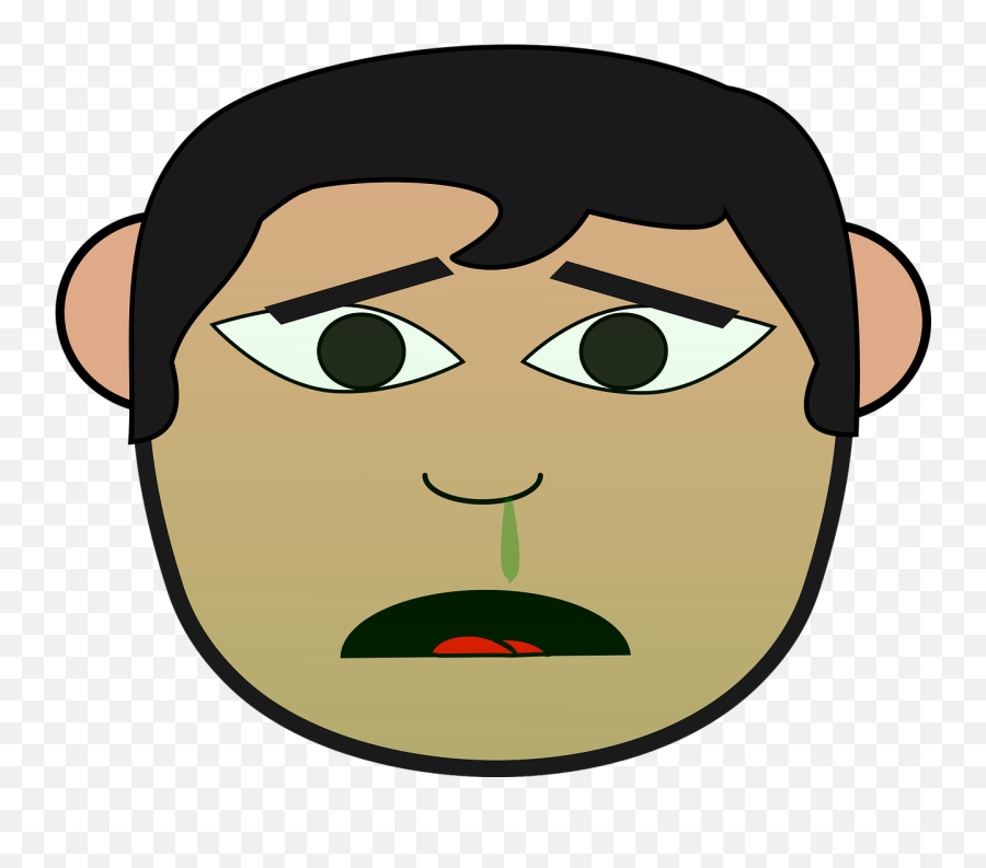 Barf Comic Characters Green Ill Mucus - Niño Escuriendo El Moco Emoji,Barfing Emoji