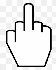 The Middle Finger - Middle Finger Clipart Emoji,Bird Emoji