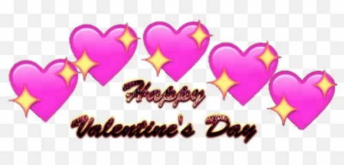 Happy Valentines Day Png Free Download - Transparent Png Hearts Emoji,Heart Emoji Meme