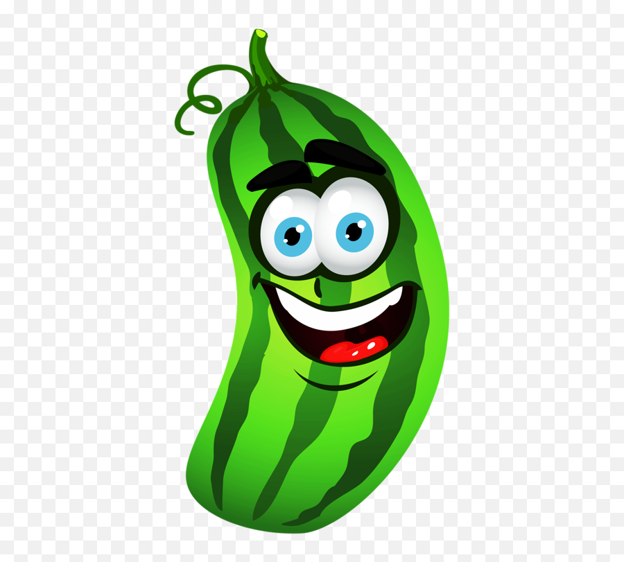 Vegetables Clip Art With Face Emoji,Cucumber Emoji