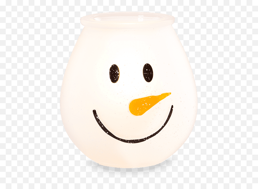 Frosty Glow Snowman Scentsy Warmer - Smiley Emoji,Snowman Emoticon