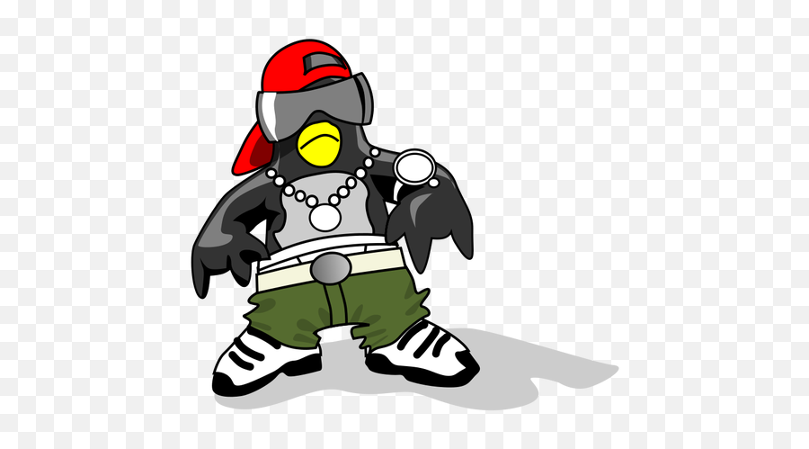 Dressed Penguin Vector Image - Gangster Penguin Emoji,Windows Emoji Keyboard