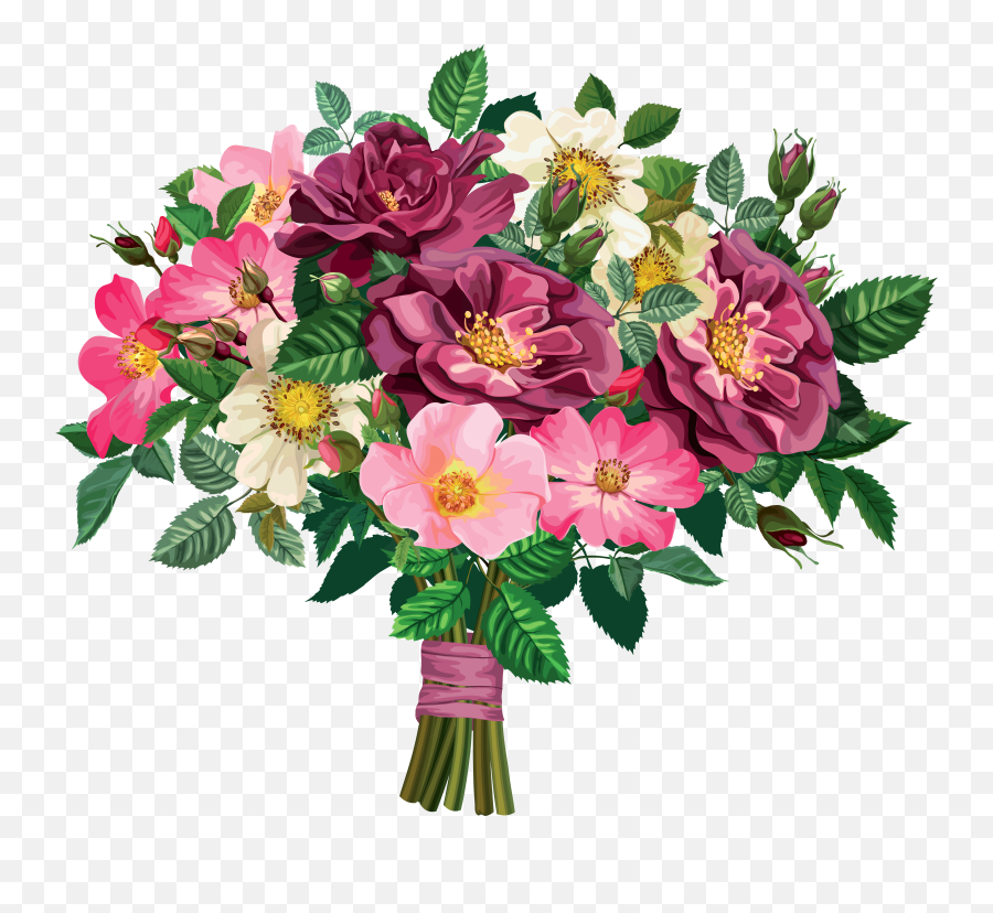 Flower Bouquet Floral Design Drawing Clip Art - Flower Bouquet Transparent Background Emoji,Bouquet Emoji