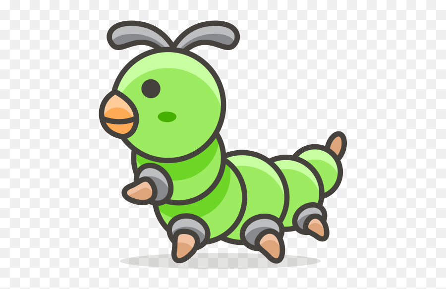 Caterpillar Emoji Icon Of Colored Outline Style - Ulat Png,Caterpillar Emoji