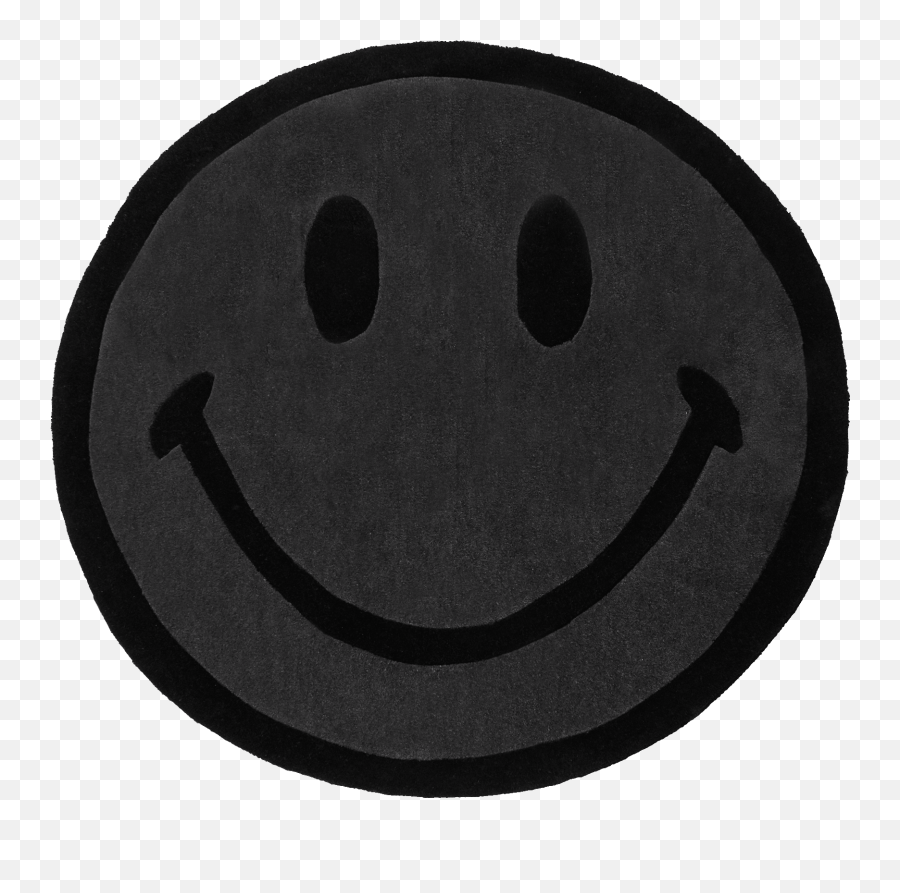Chinatown Market Big Smiley Rug Black - Smiley Emoji,Big Smiley Emoticon