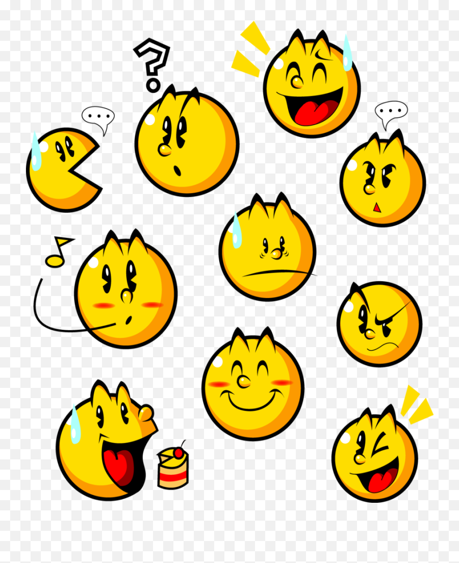 Pacman Halloween Clip Art Clipart Free Download - Clip Pac Man Facial Expressions Emoji,Pac Man Emoji