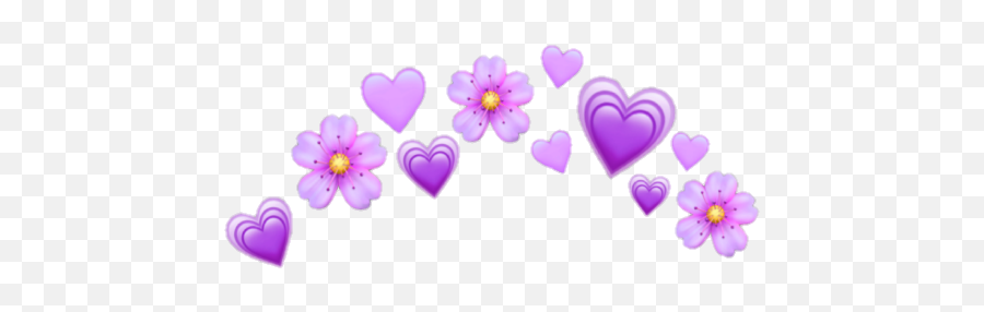 Emoji Emoticons Emotion Corona Crownsticker Ahre - Heart Emoji Crown Png,Flower Emoticons
