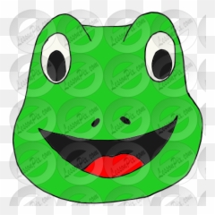 Frog Picture for Classroom Therapy Use - Great Clipart Cartoon Emoji