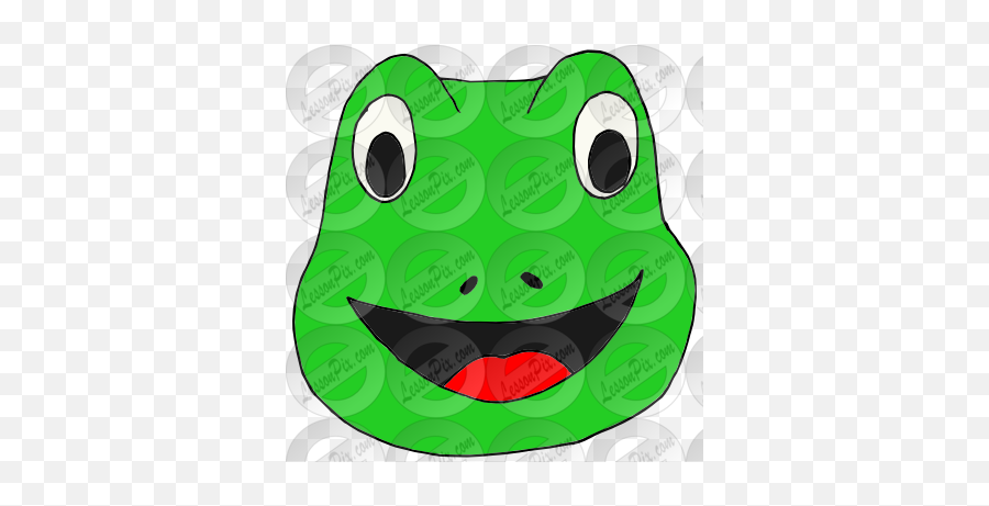 Frog Picture For Classroom Therapy Use - Great Frog Clipart Cartoon Emoji,Frog Emoticon