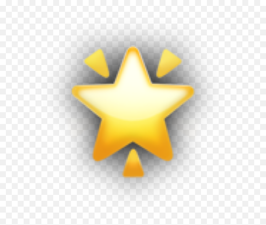Star Emoji Iphoneemoji Shine Shadow Yellow Aesthetic - Illustration,Shine Emoji