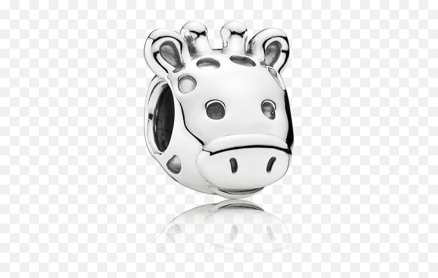 Gorgeous Giraffe Charm - Pandora Animals Face Charm Emoji,Cow Chop Emoji