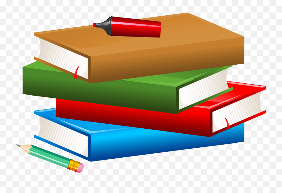 Book Pencil Clipart Png - Book Pencil Clipart Png Emoji,Emoji Ruler And Books
