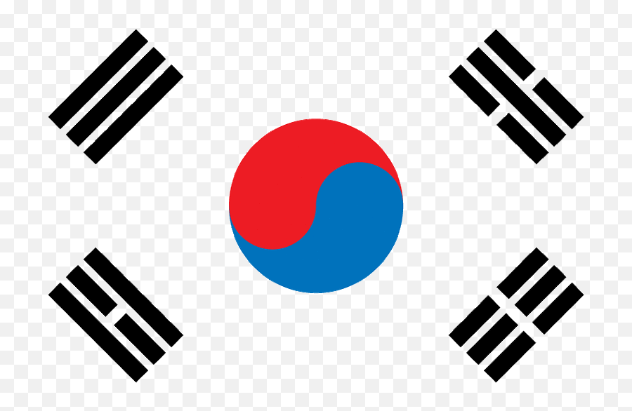South Korea Flag Iphone Wallpaper Clipart - Full Size South Korea Flag Emoji,White Flag Emoji Iphone