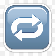Clockwise Rightwards And Leftwards Open Circle Arrows - Emoji,Cracker Emoji