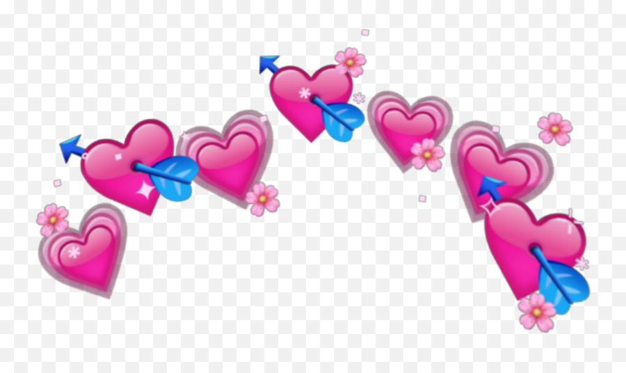 Heart Crown Cute Pink Emoji Sticker By Yee - Girly,Cute Heart Emoji