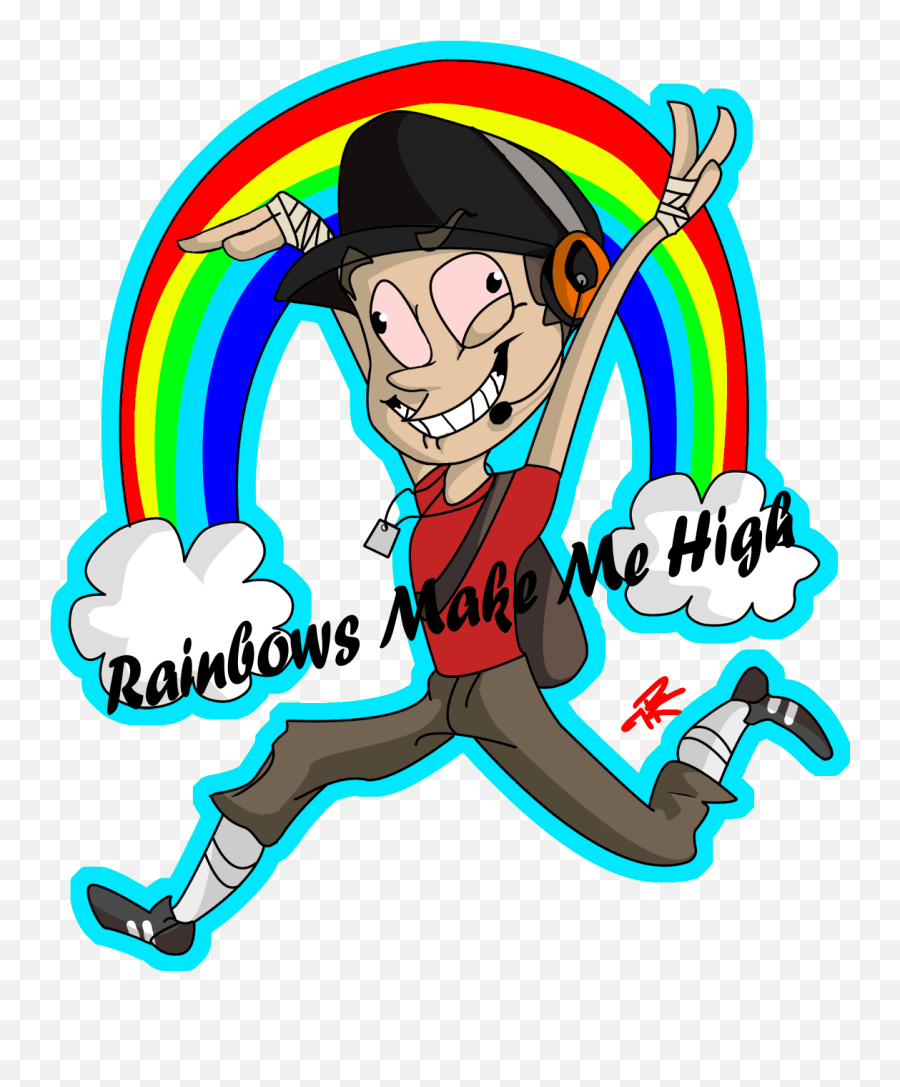 Latest Project - Lowgif Scout Raimbows Make Me Cry Emoji,Tf2 Emojis