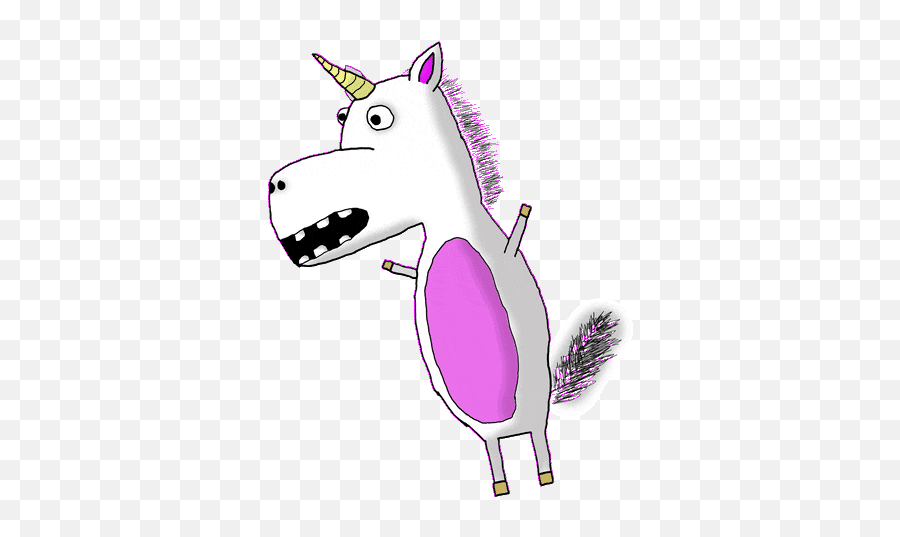 Fat Unicorn Stickers For Android Ios - Unicorn Gif Clipart Emoji,Unicorn Emoticons