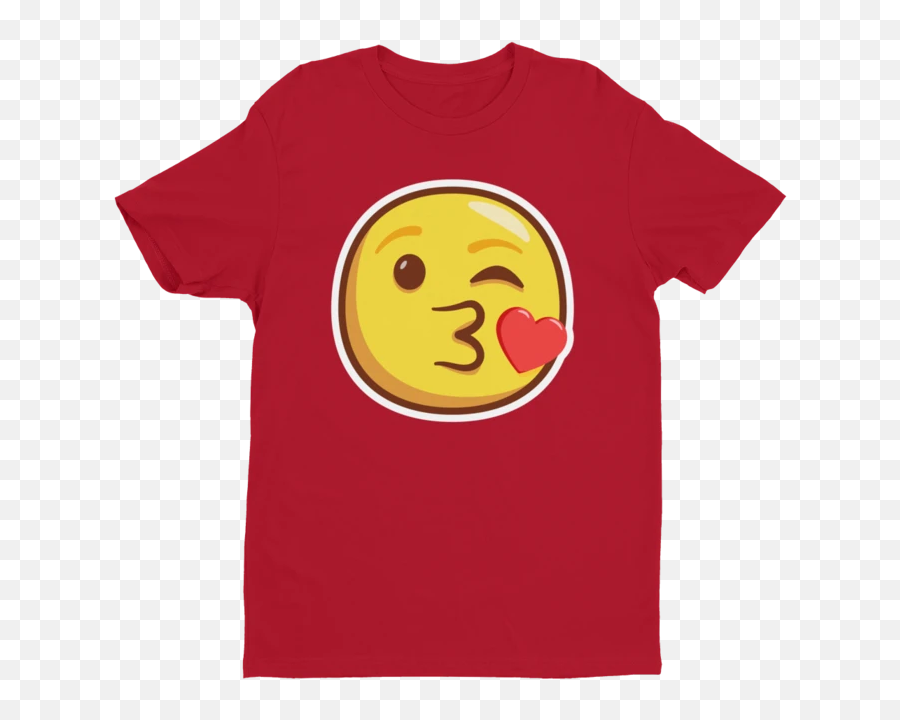Wink And Kiss Emoji Short Sleeve Next - Funny St Patty Day Tee Shirts,Winking Kiss Emoji