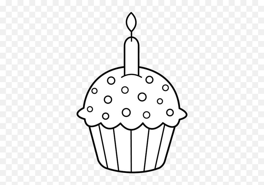 Free Birthday Cupcake Clipart Download - Birthday Cupcake Clipart Black And White Emoji,Emoji Cupcake Ideas
