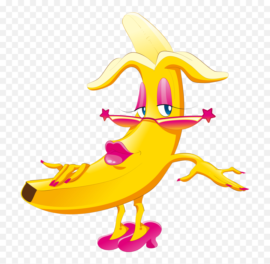 Banane Emoji Clipart Food Clipart - Monster Fruit Cartoon,Rudolph Emoji