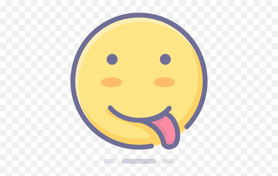 Emoji Emoticon Face Food Savoring Free Icon Of Emotion - Emoji Saboreando Png,Emoji Food