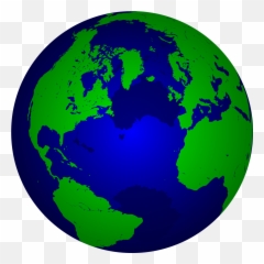 Earth Globe Map Of The World Continents - Transparent Background Clipart Emoji