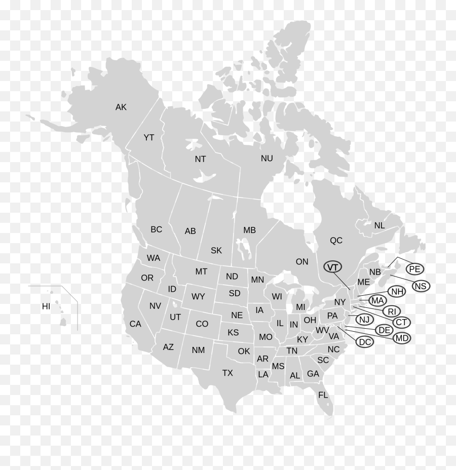 Usa And Canada With Names - Do Maple Trees Grow Emoji,Emojis And Their Names