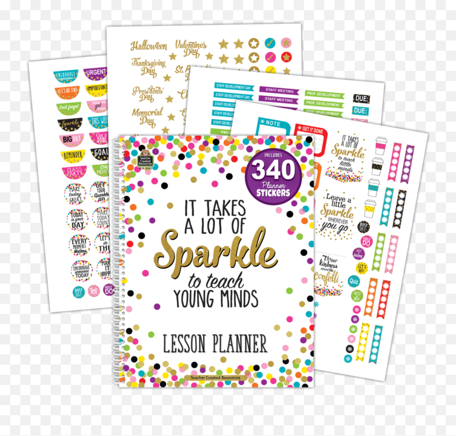 Confetti Lesson Planner - Teacher Created Resources Confetti Lesson Planner Emoji,Emoji Bulletin Board
