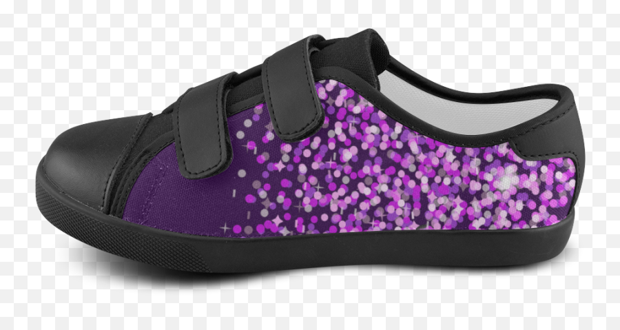 Purple Rain Velcro Canvas Kids Shoes - Shoe Emoji,Emoji Canvas Shoes