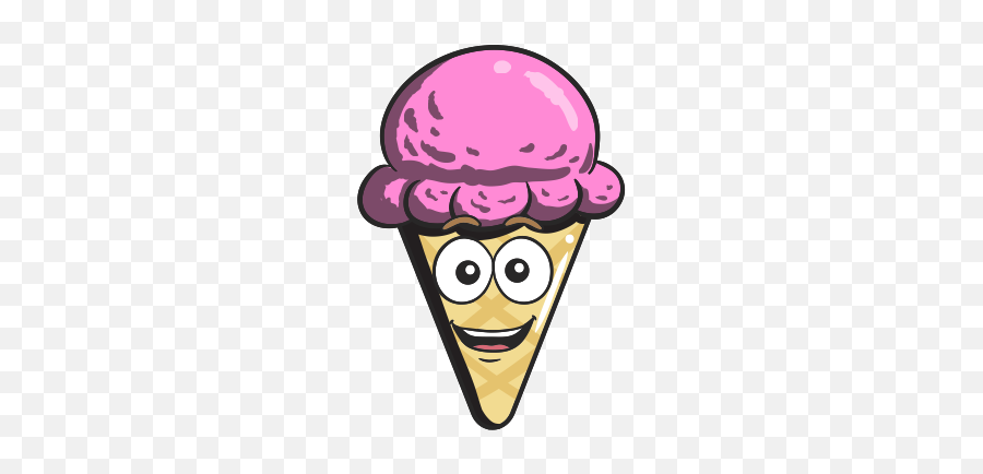 Ice Cream Cone Emoji Cartoon Icon - Icon,Ice Cream Sandwich Emoji