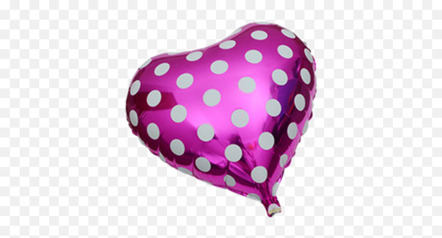 Purple Heart With White Polka Dots - Polka Dot Emoji,Heart And Dot Emoji