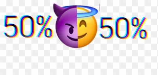 Devil Angel Emoji Demon Battery Glitch 50 Glitche - Smiley,Purple Demon Emoji