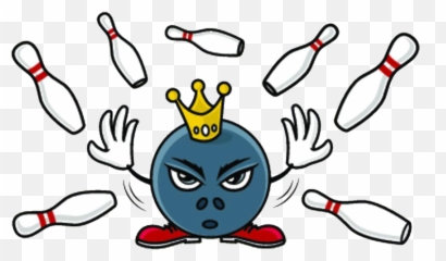Ball Clip Cartoon Picture - Strike In Bowling Emoji