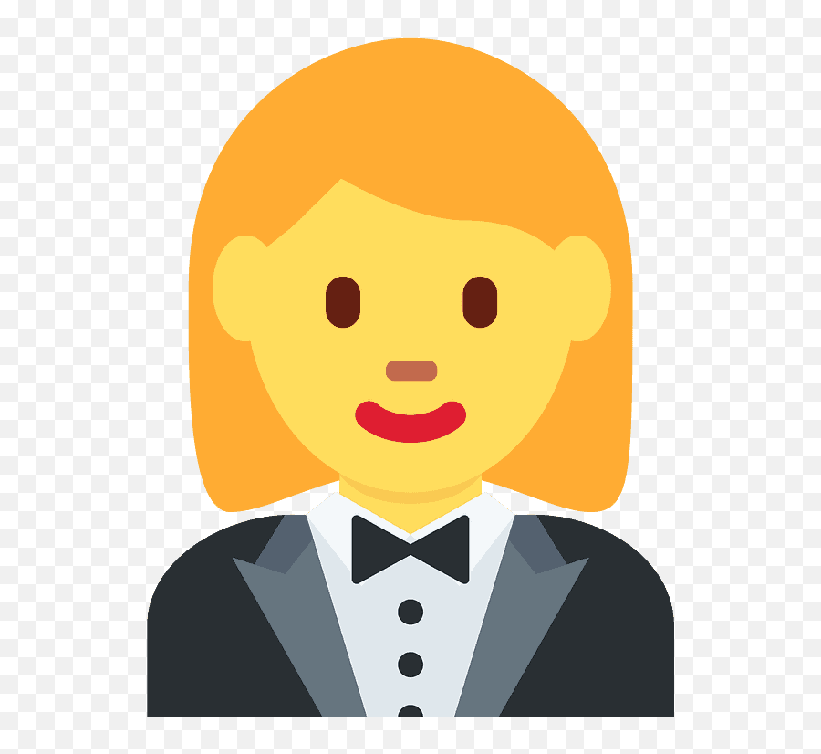 Woman In Tuxedo Emoji Clipart - Woman In Tuxedo Emoji,Emoji Women