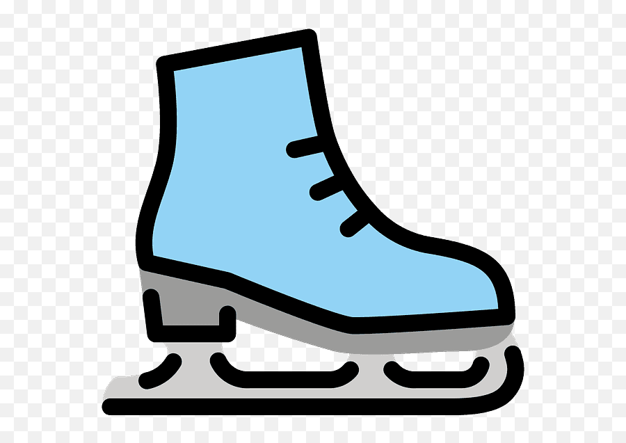 Ice Skate Emoji Clipart - Ice Skate Clip Art,Skateboard Emoji