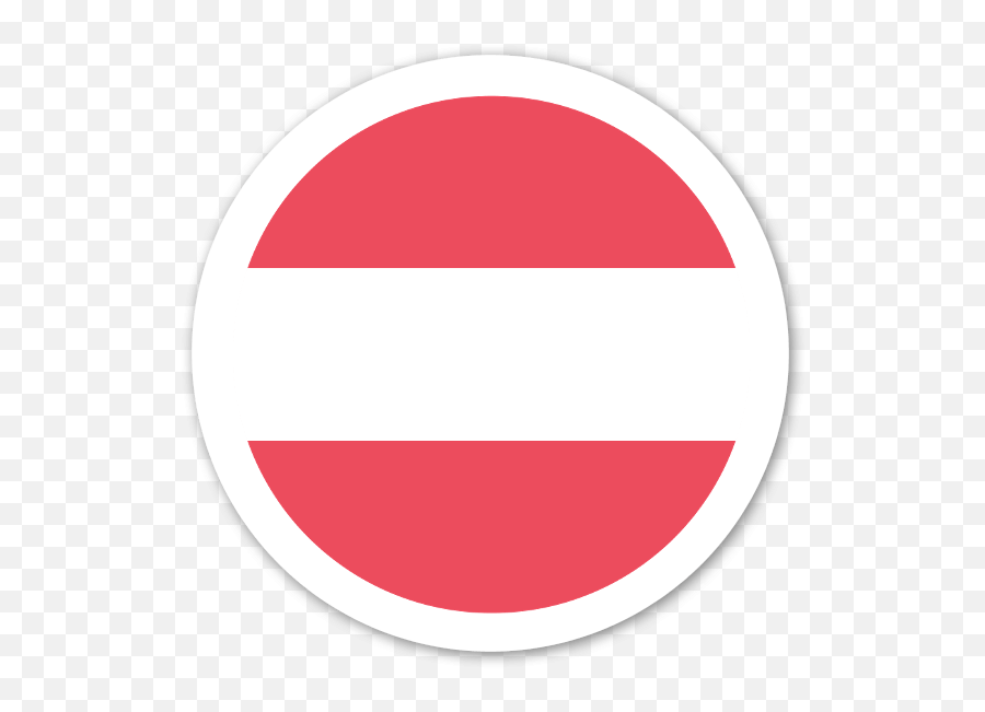 Bandera De Austria Emoji - Baground Stiker Bulat,Austria Flag Emoji