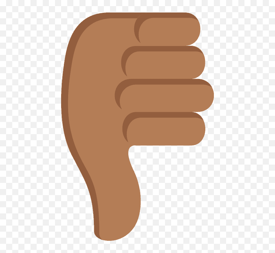 Thumbs Down Emoji Clipart - Pulgar Hacia Abajo Dibujo,Brown Thumbs Up Emoji
