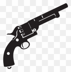 Handgun Revolver Silhouette - Emoji