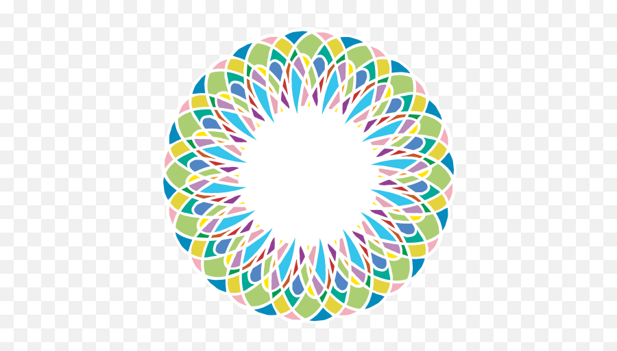 Vector Illustration Of Pastel Colored Ring Without Black - Circle Emoji,Eagle Emoji