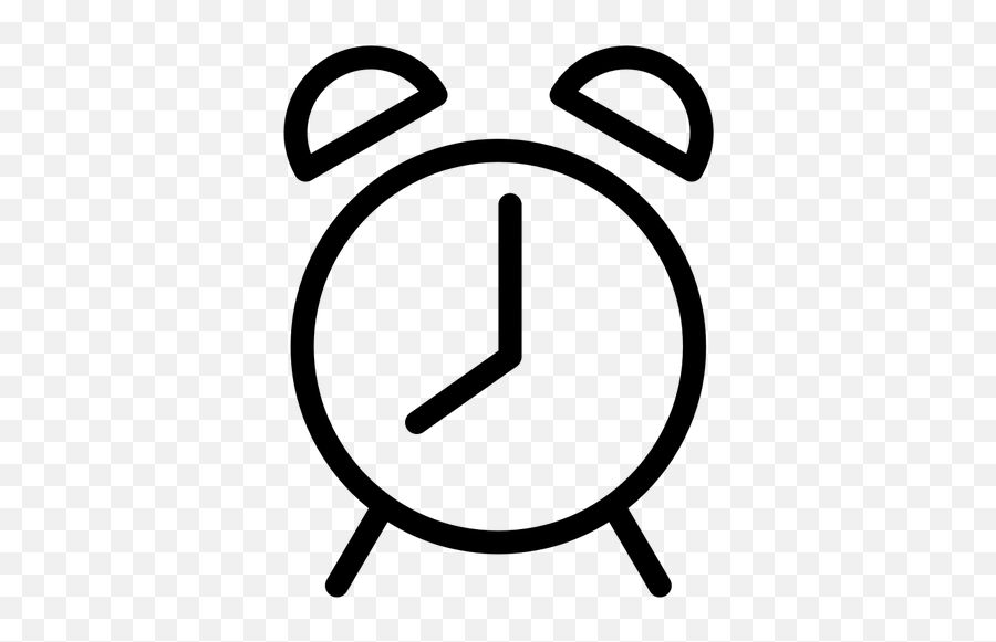 Alarm Clock Silhouette - Clock Silhouette Emoji,Good Morning Emoticon