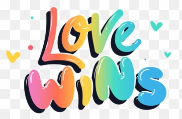 Love Wins Lettering - Png Emoji